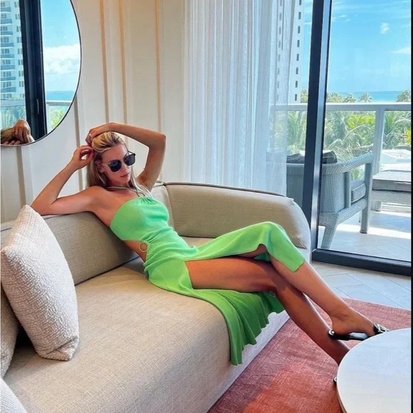 For Love And Lemons | Dresses | For Love Of Lemons Green Dress | Poshmark